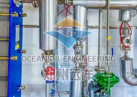 ISO9001 Automatyczna instalacja do rafinacji oleju roślinnego 304 500TPD do oleju z kiełków kukurydzy