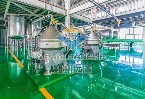 ISO9001 Urządzenia do rafinacji chemicznej oleju spożywczego o mocy produkcyjnej 200-500TPD