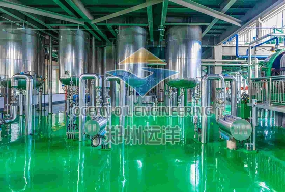 ISO9001 Maszyna do rafinerii oleju spożywczego 1000T/D z systemem sterowania PLC