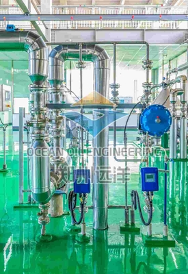 Temperatura 200C Zakład frakcjonowania API 650 dla oleju palmowego z ciśnieniem 0,3MPa