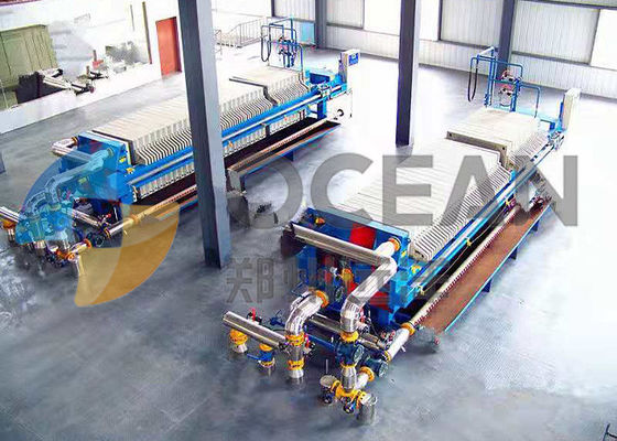 Prasa do filtrów membranowych z ramą płytową Sprzęt do frakcjonowania oleju jadalnego