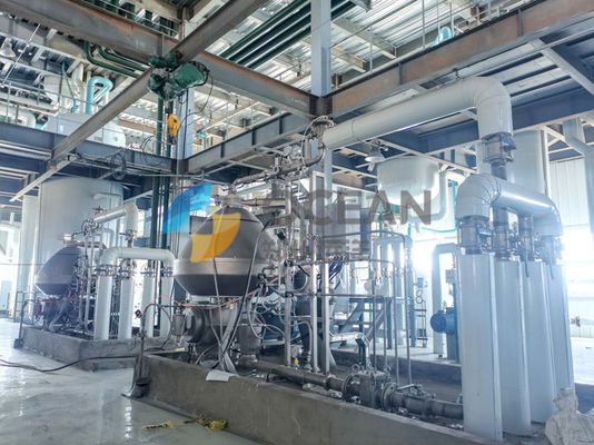 Olej palmowy Sprzęt do rafinacji oleju jadalnego Fizyczna rafinacja 200-500TPD