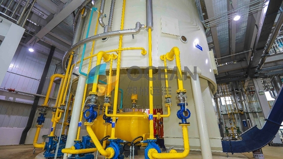 Pionowa instalacja do wstępnej obróbki nasion oleistych do przetwarzania fizycznego / chemicznego