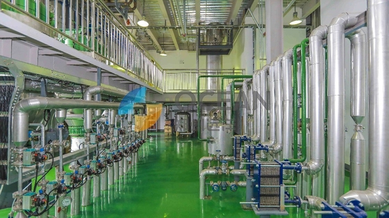 Gotowanie rafinerii oleju roślinnego 1500TPD Oszczędność energii OEM